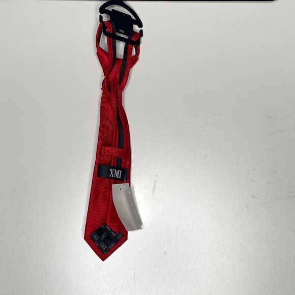 New Von Maur XMI Red Zip Neck Tie 11"Formal Wedding Event (Boys 4-7) - Picture 7 of 8
